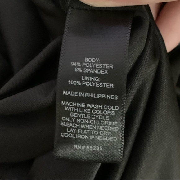 Express Purple Black Chevron Print Slit Sleeve Dress - Size Small - Picture 10 of 11